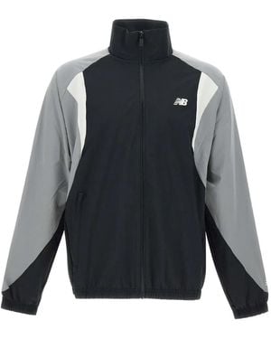 New Balance Logo-Embroidered Jacket - Blue