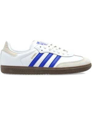 adidas Samba 3-Stripes Trainers - White