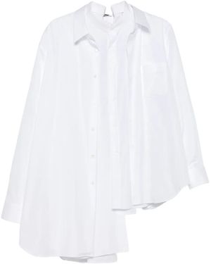 Comme des Garçons Asymmetrical Buttoned Shirt - White