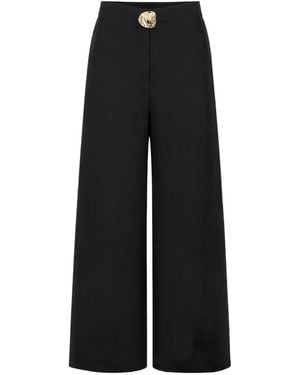 Alexis Spargi High-Waisted Trousers - Black