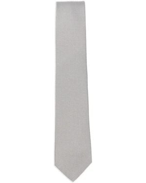 Errico Formicola Patterned Tie - White