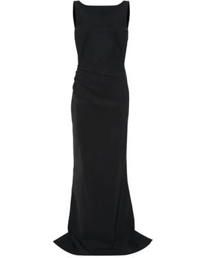 La Petite Robe Di Chiara Boni Cowl-Neck Maxi Dress - Black