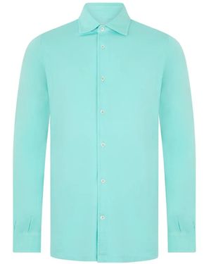 Fedeli Camisa Con Botones - Azul