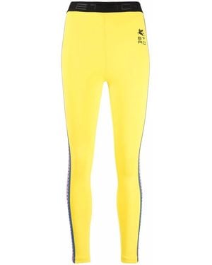 Etro Leggings Con Stampa - Giallo