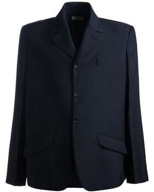 Bally Single-Breasted Twill Blazer - Blue