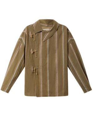 Isabel Marant Rasmia Striped-Pattern Jacket - Natural