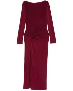 Patrizia Pepe Gathering Midi Dress - レッド