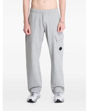 C.P. Company Diagonal Raised Fleece Cargo Trousers - Grey