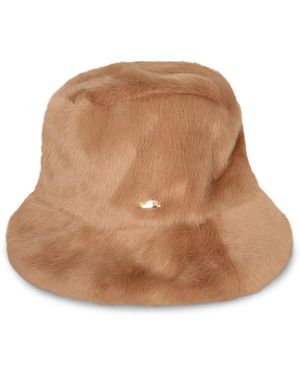 Herno Detailed-Logo Bucket Hat - Brown