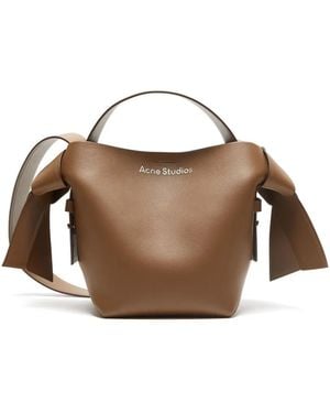 Acne Studios Mini Musubi Schultertasche - Braun