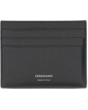 Ferragamo Logo-Detail Cardholder - Grigio