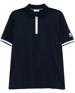 Sandbanks Poloshirt mit Reißverschluss - Blau