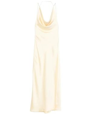 ANDAMANE Robe Longue Vera À Col Bénitier - White