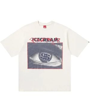 ICECREAM Eye-Print T-Shirt - White