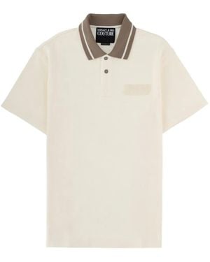 Versace Jeans Couture Button-Up Polo Shirt - White