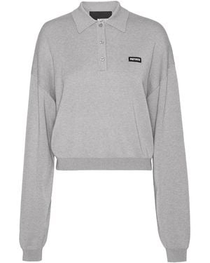 ROTATE BIRGER CHRISTENSEN Polo À Patch Logo - Gris
