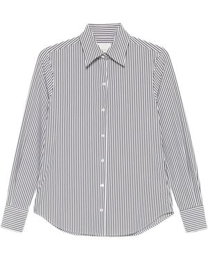 Xacus Camisa A Rayas Verticales - Gris