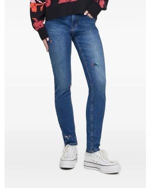 Desigual Vaqueros con lentejuelas - Azul
