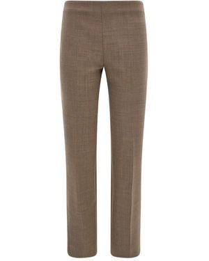 Ferragamo Pressed-Crease Trousers - Grey