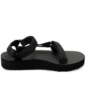 Teva Plateau-Sandalen Mit Klettverschluss - Schwarz