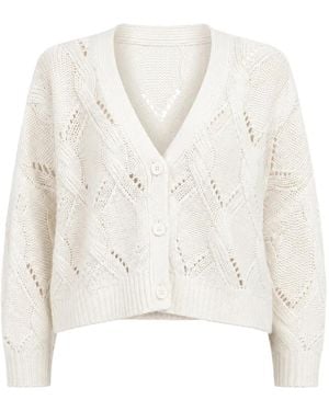 SABLYN Elliot Cable-Knit Cardigan - White