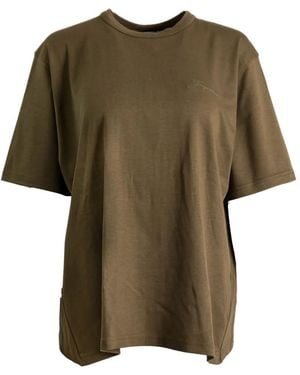 Jacquemus Draped-Effect Short-Sleeve T-Shirt - Green