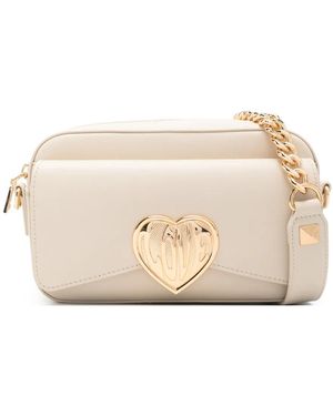 Love Moschino Heart-Embellished Shoulder Bag - Natural