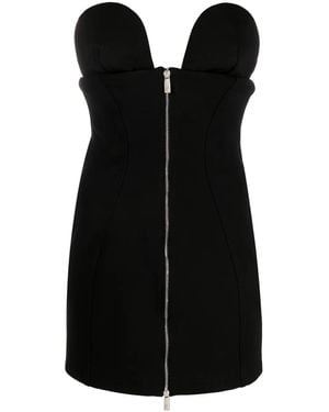 Off-White c/o Virgil Abloh Zipped Strapless Minidress - Black
