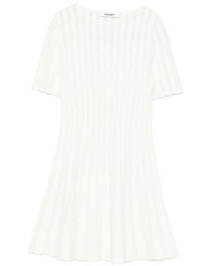 Antonino Valenti Mimosa Short-sleeve Mini Dress - White
