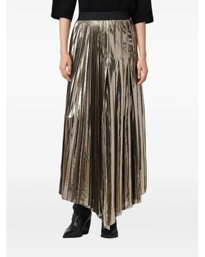 AllSaints Jupe Mi-Longue Jax À Design Plissé - Métallisé