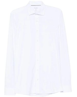 Olymp Spread-Collar Long-Sleeve Shirt - White