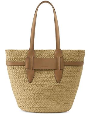 Helen Kaminski Woven Raffia Tote Bag - Natural