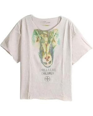 SAITOS T-Shirt À Imprimé Graphique - Blanc