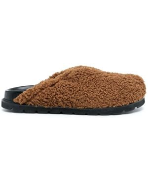 Reike Nen Faux-Fur Slip-On Loafers - Brown