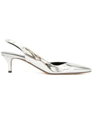 Isabel Marant Padim 50Mm Leather Court Shoes - White