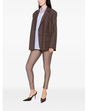 THE M.. Leggings Jakarta A Vita Alta - Marrone