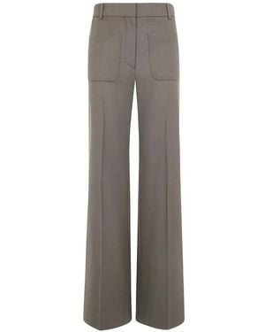 Victoria Beckham Flared Pants - Gray