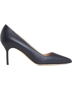 Manolo Blahnik 70Mm Pointed-Toe Stiletto Court Shoes - Blue