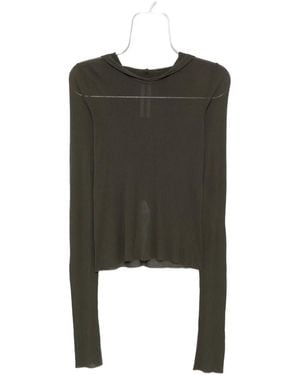 Rick Owens Knitted Hoddie - Green