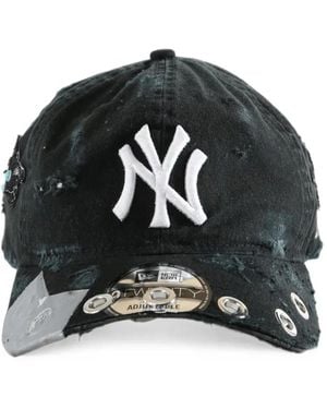 KTZ 9Twenty Distressed-Effect Baseball Cap - Black
