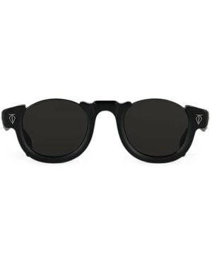 T Henri Eyewear Sonnenbrille Mit Rundem Gestell - Schwarz