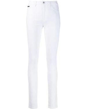 Philipp Plein High Waisted Jeggings - White