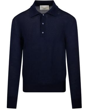 Marco Coppola Long-Sleeves Polo Shirt - Blue