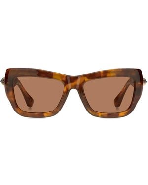 Etro Occhiali Da Sole Squadrati Tartarugati - Marrone