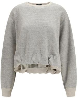 R13 New York Balloon Logo-Print Sweatshirt - Grey