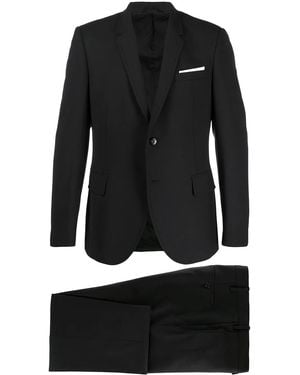 Neil Barrett Single-Breasted Two-Piece Suit - Black