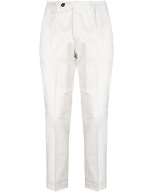 Michael Coal Pressed-Crease Pants - White