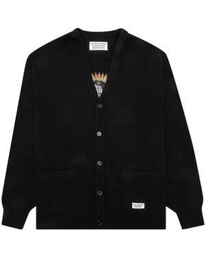 限定SALE WACKO MARIA CLASSIC CARDIGAN 21SS RECORDS JACQUARD KNIT CARDIGAN - WACKO MARIA (ワコマリア