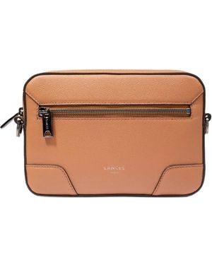 Lancel Bolso Messenger De Piel Con Sello Del Logo - Marrón