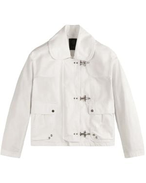 Fay Buttoned Jacket - White